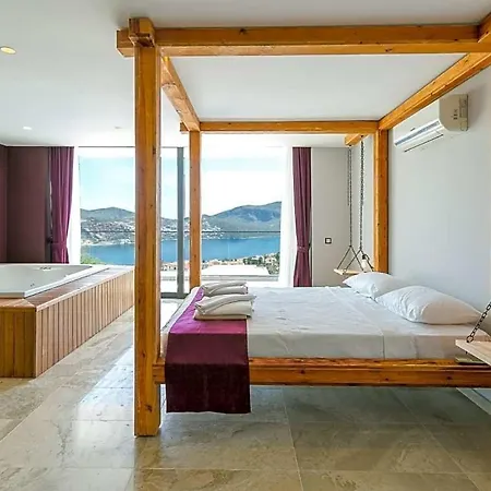Sleeps 10 Pool Air Con Wifi Kalkan